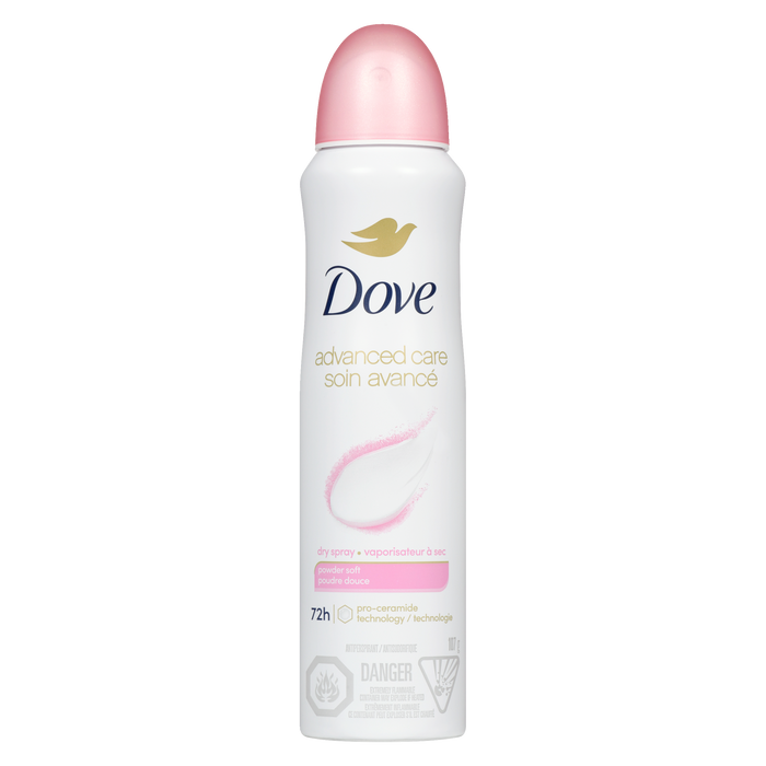 Spray anti-transpirant Dove Advanced Care Dry Spray Poudre Douce 107 g