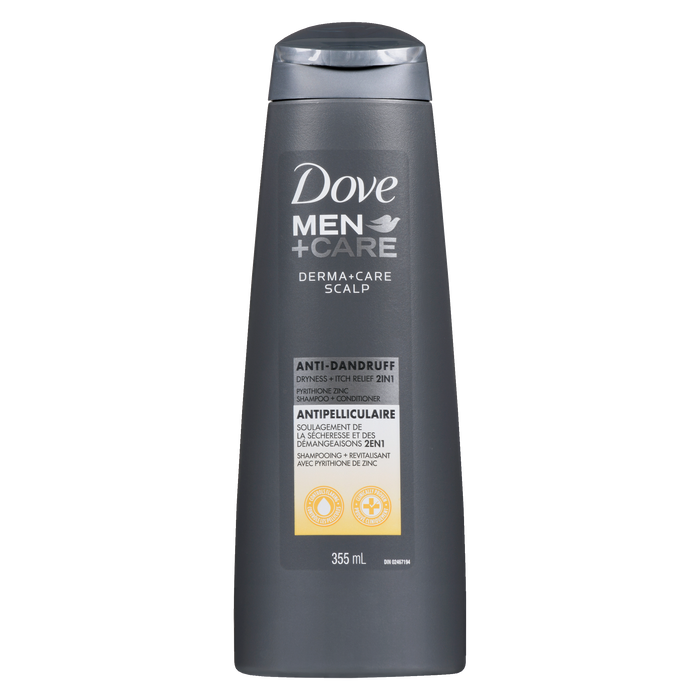 Dove Men+Care Pyrithione Zinc Shampoo + Conditioner Derma+Care Scalp 355 ml