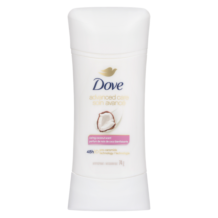 Déodorant Dove Advanced Care Parfum Noix de Coco Soin 74 g