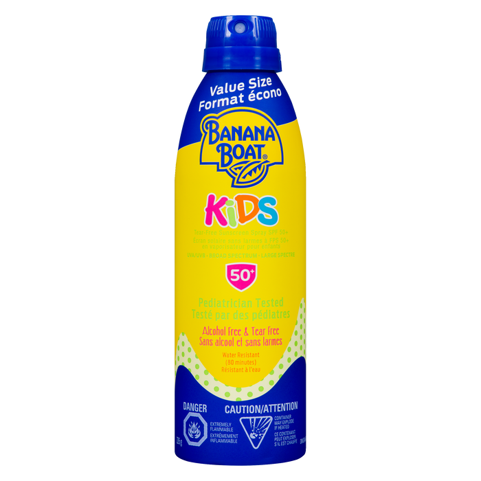 Banana Boat Kids Tear-Free Sunscreen Spray SPF 50+ Value Size 226 g