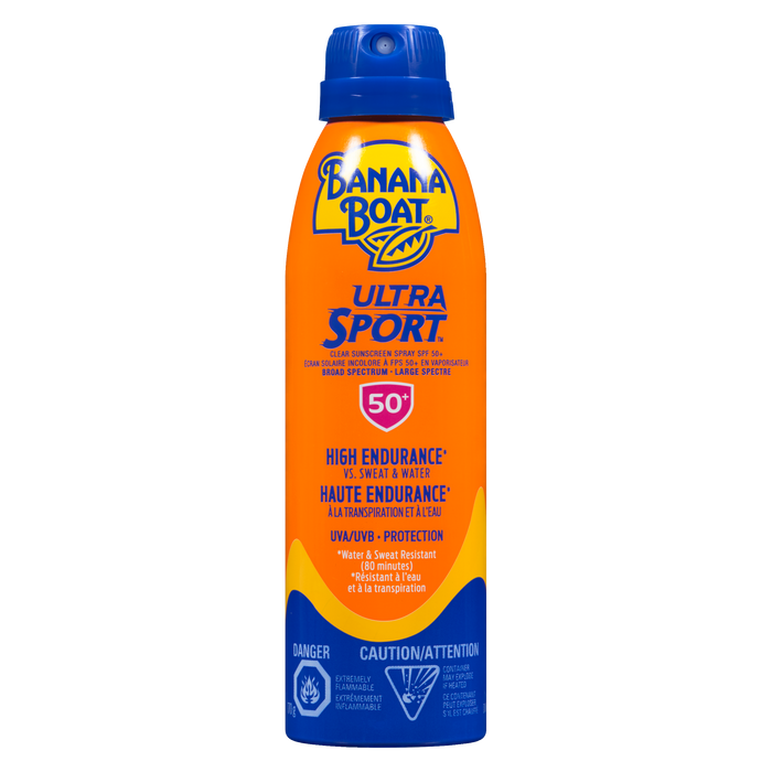 Spray solaire transparent Ultra Sport SPF 50+ de Banana Boat, 170 g