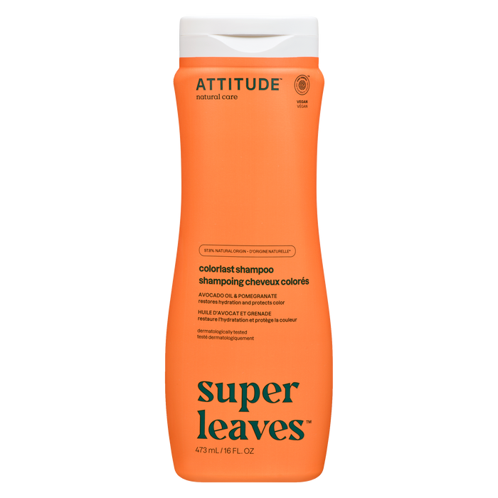 ATTITUDE Super Leaves Colorlast Shampoo Avocado Oil & Pomegranate 473 ml