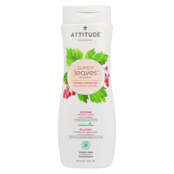 ATTITUDE Super Leaves Natural Shower Gel Red Vine Leaves 473 ml