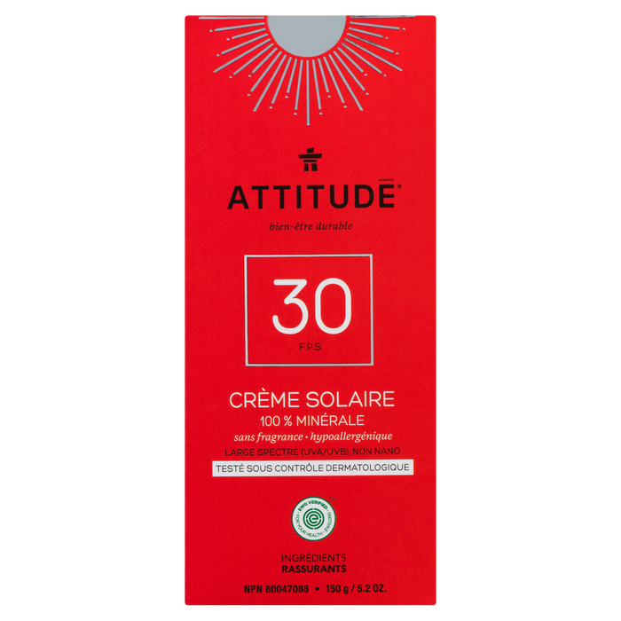 Attitude Sunscreen 100% Mineral SPF 30 150 g