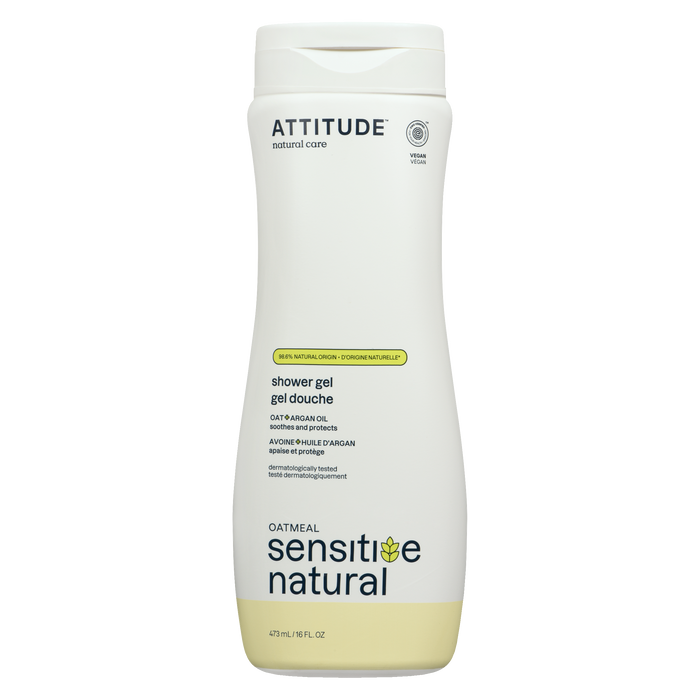 ATTITUDE Oatmeal Sensitive Natural Shower Gel Oat + Argan Oil 473 ml