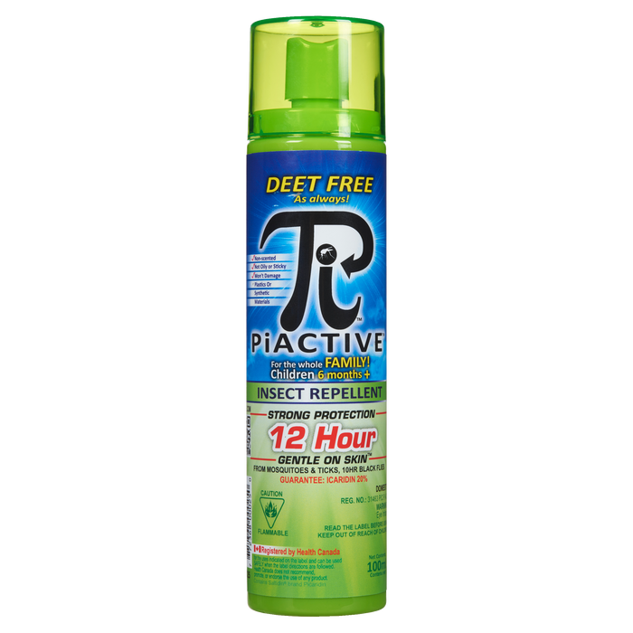 Répulsif anti-insectes PiActive 12 heures 100 ml