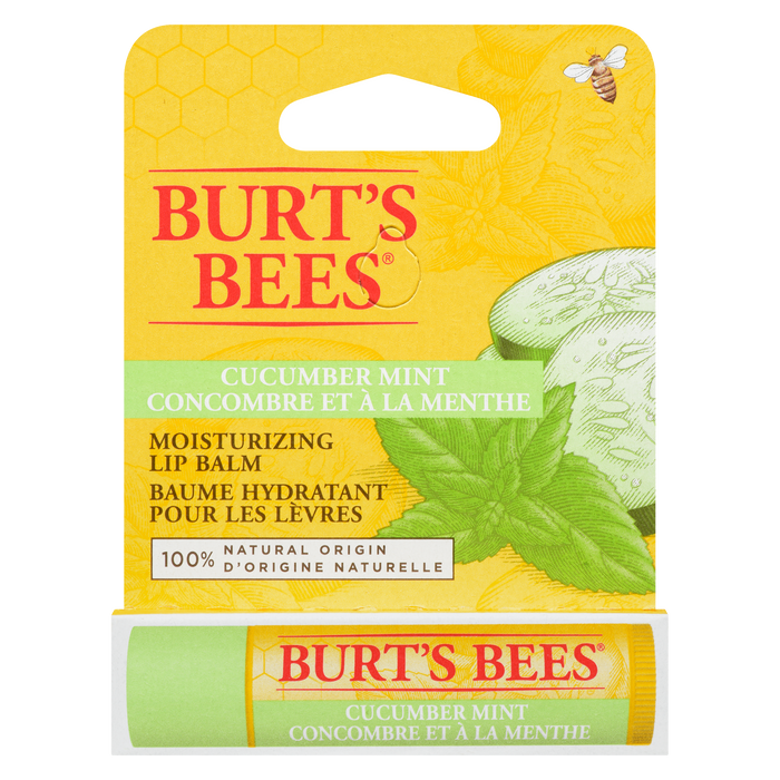 Burt's Bees Moisturizing Lip Balm Cucumber Mint 4.25 g