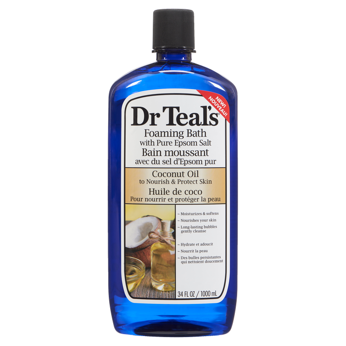 Dr Teal's Foaming Bath with Pure Epsom Salt Nourish & Protect with Coconut Oil 1 L