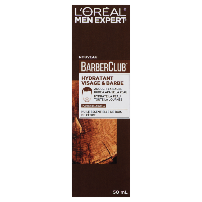 L'Oréal Paris Men Expert BarberClub Soin hydratant visage et barbe pour barbes courtes 50 ml