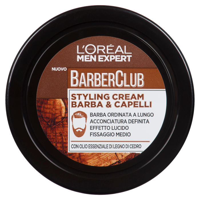 Crème coiffante pour barbe et cheveux BarberClub Men Expert de L'Oréal Paris