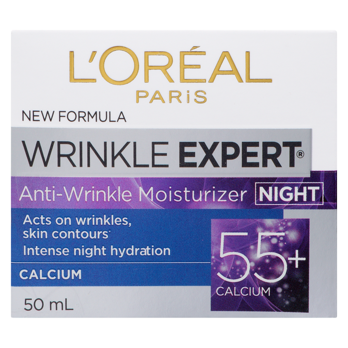 L'Oréal Paris Wrinkle Expert Soin Hydratant Anti-Rides Nuit 55+ Calcium 50 ml