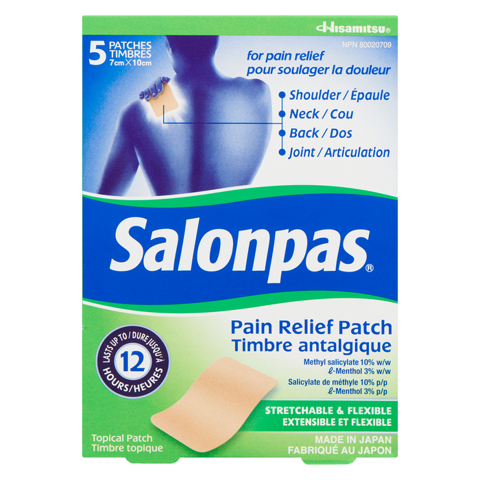 Hisamitsu Salonpas Pain Relief Patch Minty Scent 5 Patches