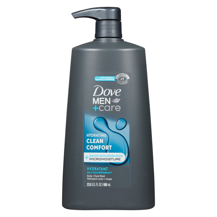 Dove Men+Care Body + Face Wash Clean Comfort 695 ml