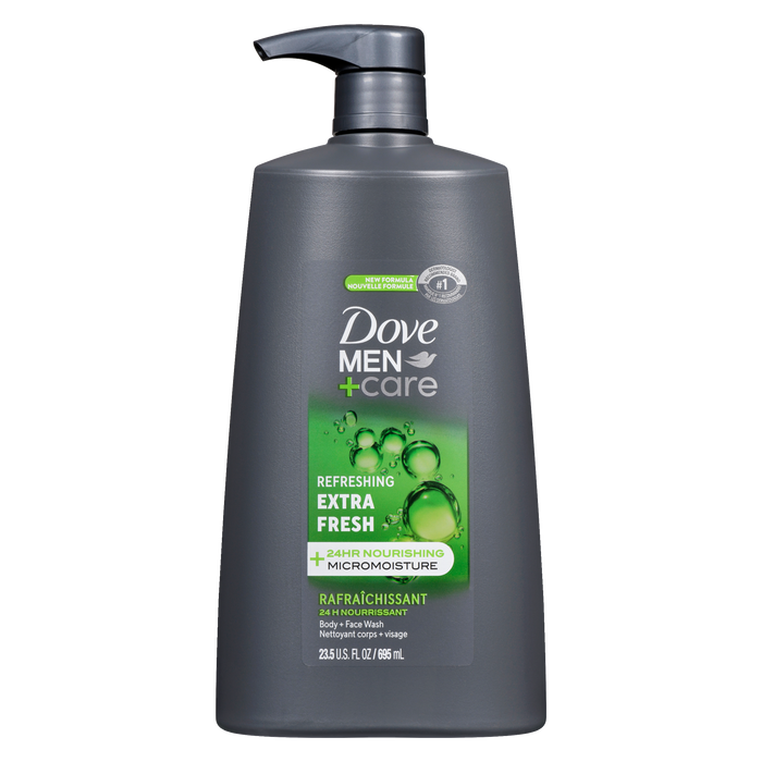 Gel nettoyant corps et visage Dove Men+Care Extra Fresh 695 ml