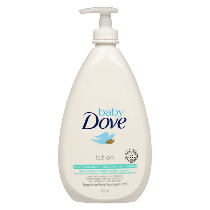 Lotion pour peau sensible Baby Dove 591 ml