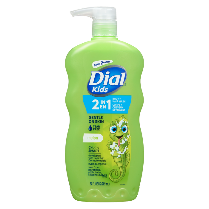 Dial Kids Body Hair Wash 2 in 1 Melon 709 ml