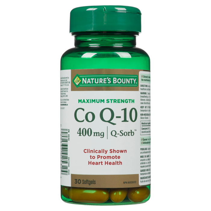 Nature's Bounty Co Q-10 400 mg Q-Sorb Force maximale 30 gélules