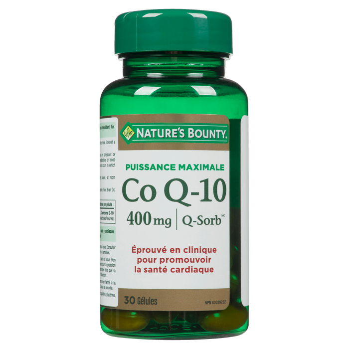 Nature's Bounty Co Q-10 400 mg Q-Sorb Force maximale 30 gélules