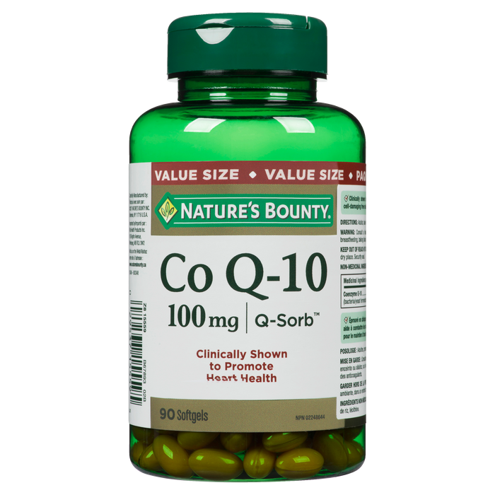 Nature's Bounty Co Q-10 100 mg Q-Sorb Format économique 90 gélules