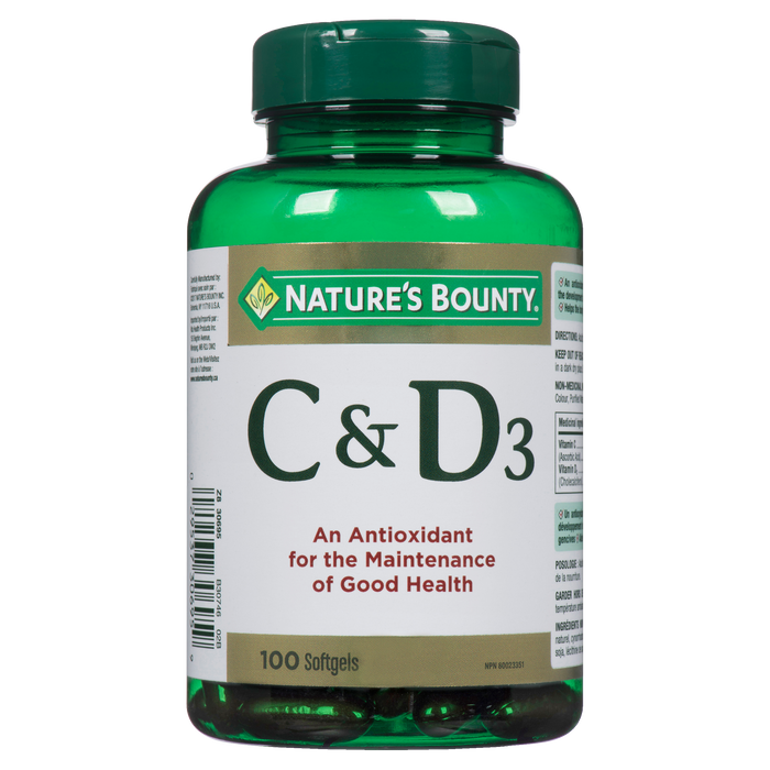 Nature's Bounty C & D₃ 100 Softgels