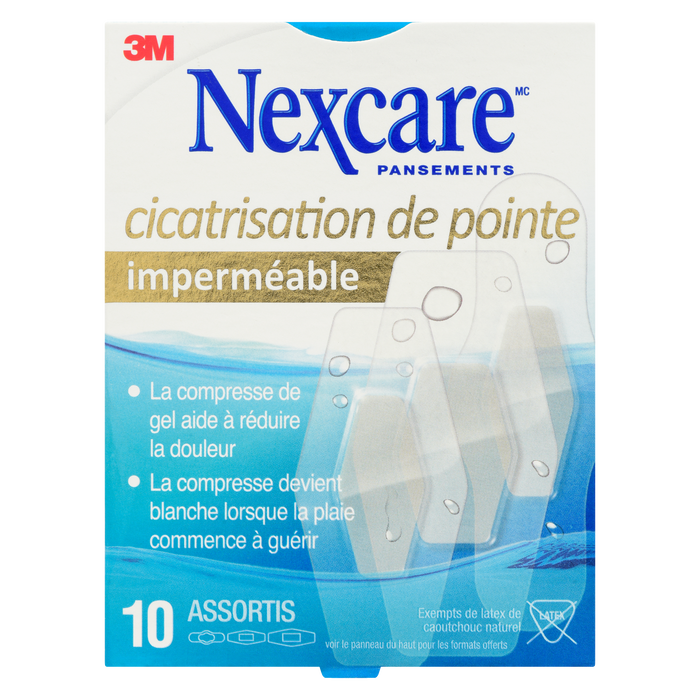 Pansements Nexcare Advanced Healing Waterproof 10 assortis