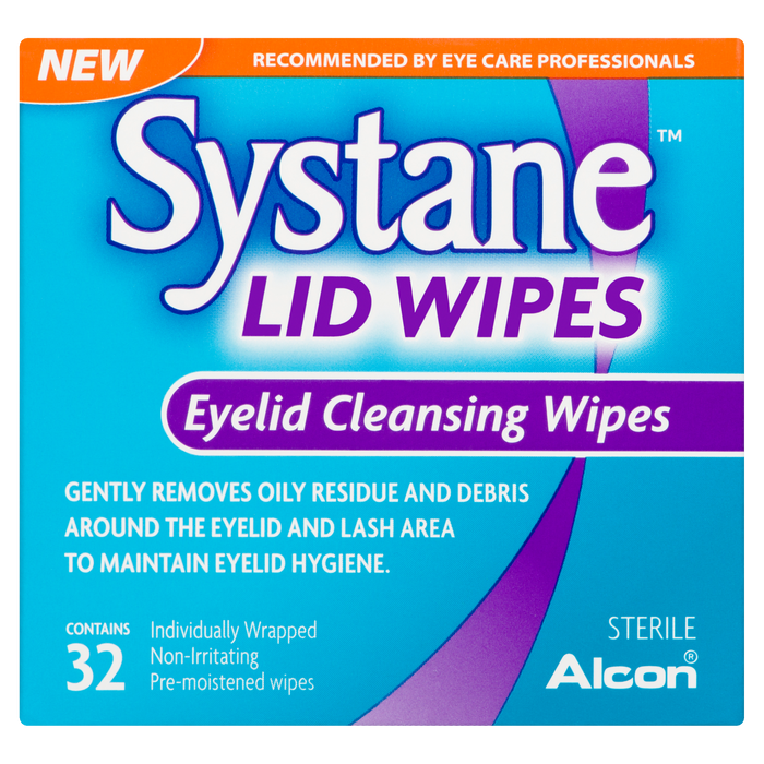 Systane Eyelid Cleansing Wipes Sterile 32 Lid Wipes