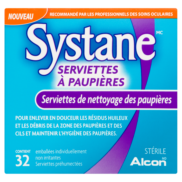 Systane Eyelid Cleansing Wipes Sterile 32 Lid Wipes