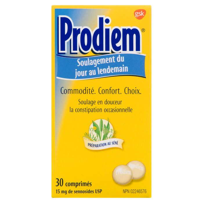 Prodiem Sennosides USP 15 mg 30 Comprimés