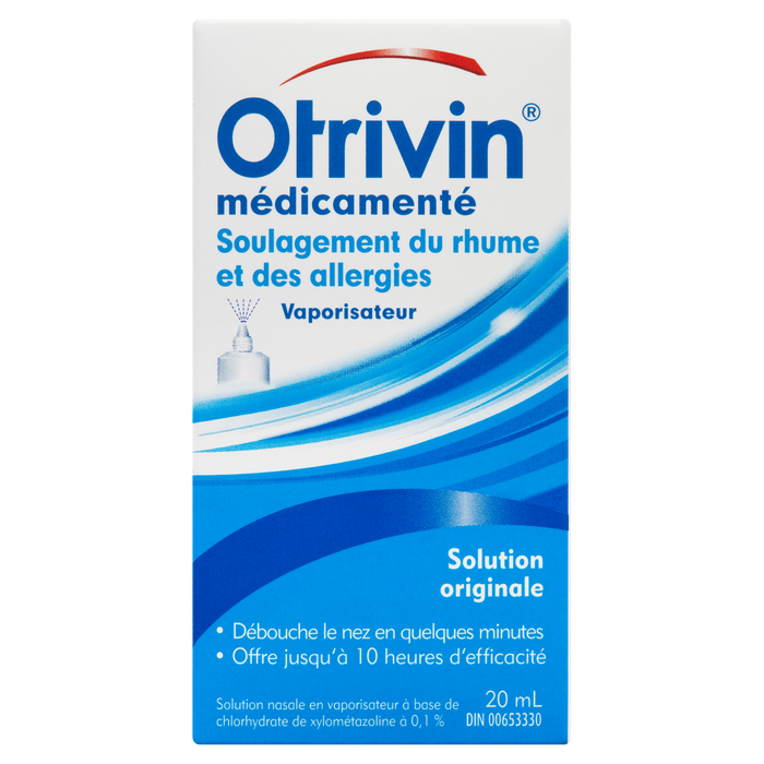 Otrivin Spray médicamenteux pour le soulagement du rhume et des allergies 20 ml