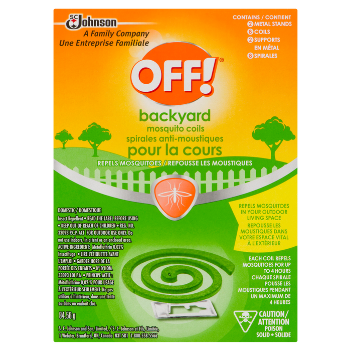 OFF! Insect Repellent Backyard Mosquito Coils 84.56 g