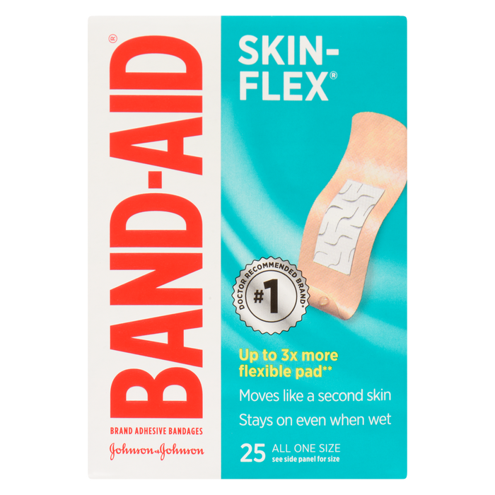 Band-Aid Skin-Flex Brand Adhesive Bandages 25 All One Size