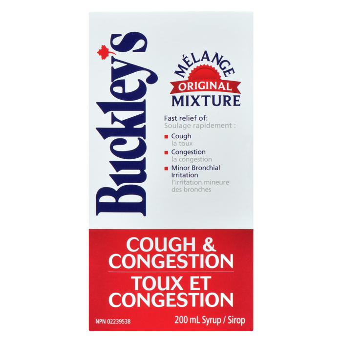 Sirop Buckley's Mélange Original Toux et Congestion 200 ml