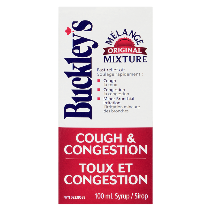 Sirop Buckley's Mélange original contre la toux et la congestion 100 ml