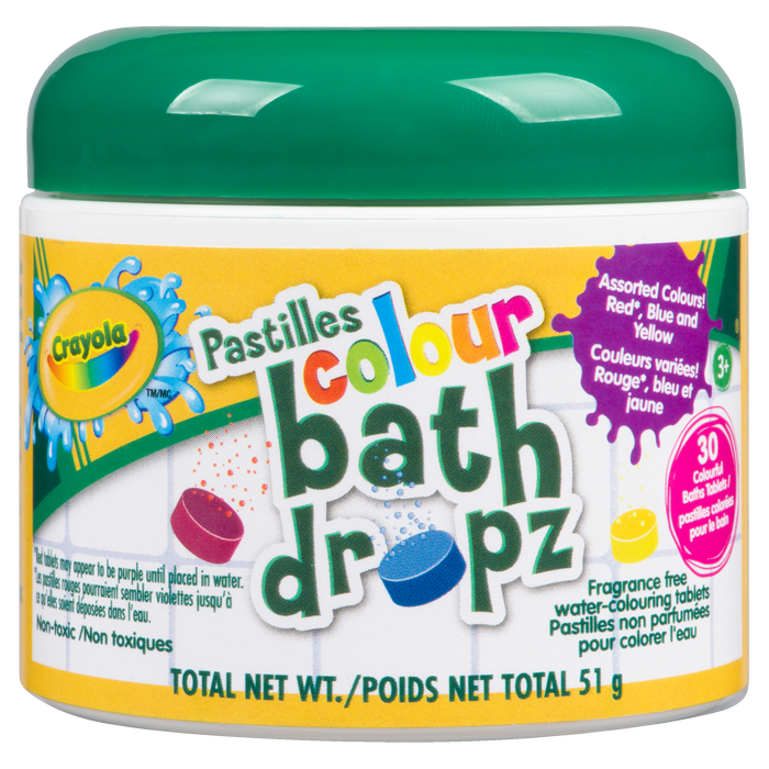 Crayola Colour Bath Dropz 3+ 30 Colourful Bath Tablets 51 g