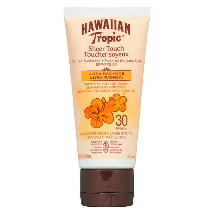 Lotion écran solaire sans huile Hawaiian Tropic Sheer Touch Ultra Radiance 30 SPF 90 ml