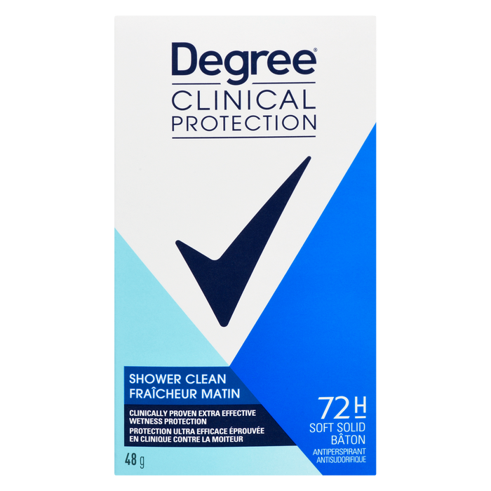 Degree Clinical Protection Antiperspirant Shower Clean 48 g