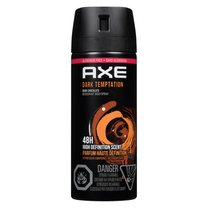 Axe Déodorant Spray Corporel Dark Temptation Chocolat Noir 113 g