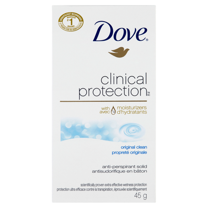 Dove Clinical Protection Anti-Perspirant Solid Original Clean 45 g