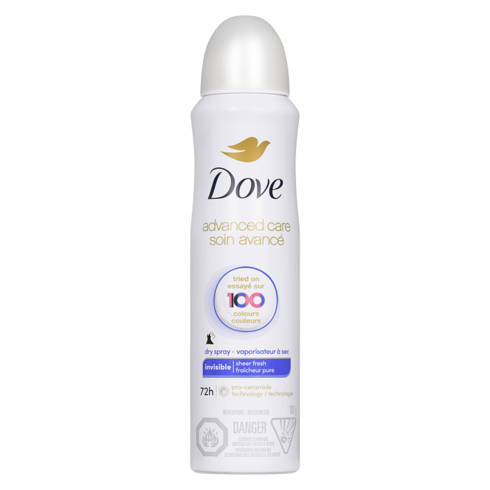 Dove Advanced Care Dry Spray Antiperspirant Invisible Sheer Fresh 107 g