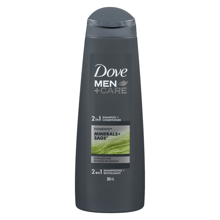 Dove Men+Care 2 in 1 Shampoo + Conditioner Minerals+Sage 355 ml