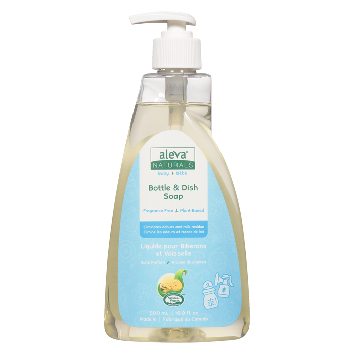 Aleva Naturals Baby Bottle & Dish Soap Fragrance Free 500 ml