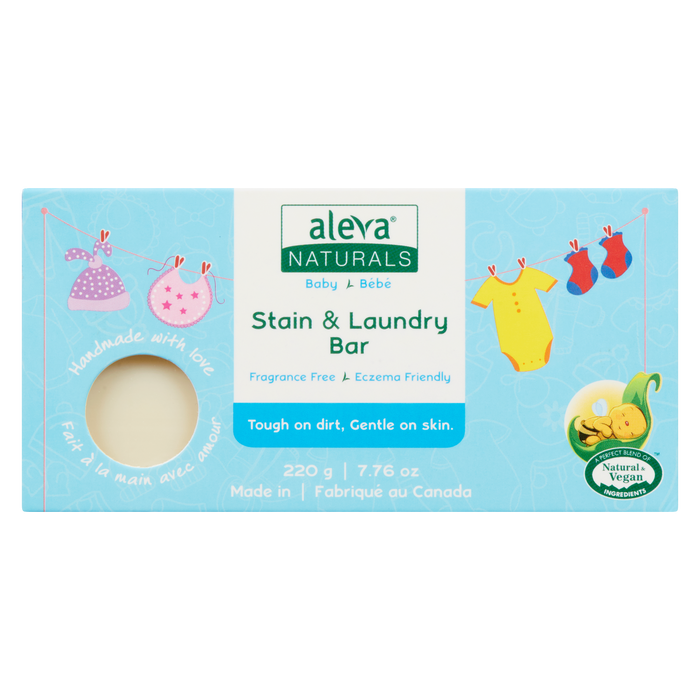 Aleva Naturals Baby Stain & Laundry Bar 220 g