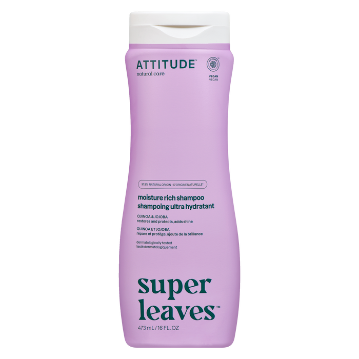 Shampoing hydratant ATTITUDE Super Leaves Quinoa et Jojoba 473 ml