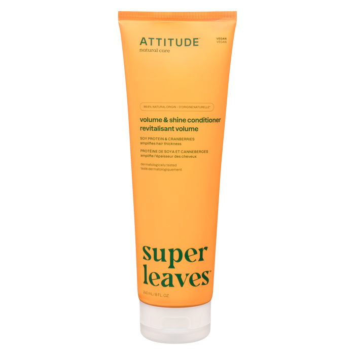 Après-shampoing volume et brillance ATTITUDE Super Leaves Protéines de soja et canneberges 240 ml