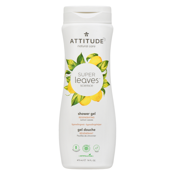 Gel Douche ATTITUDE Super Leaves Feuilles de Citron 473 ml