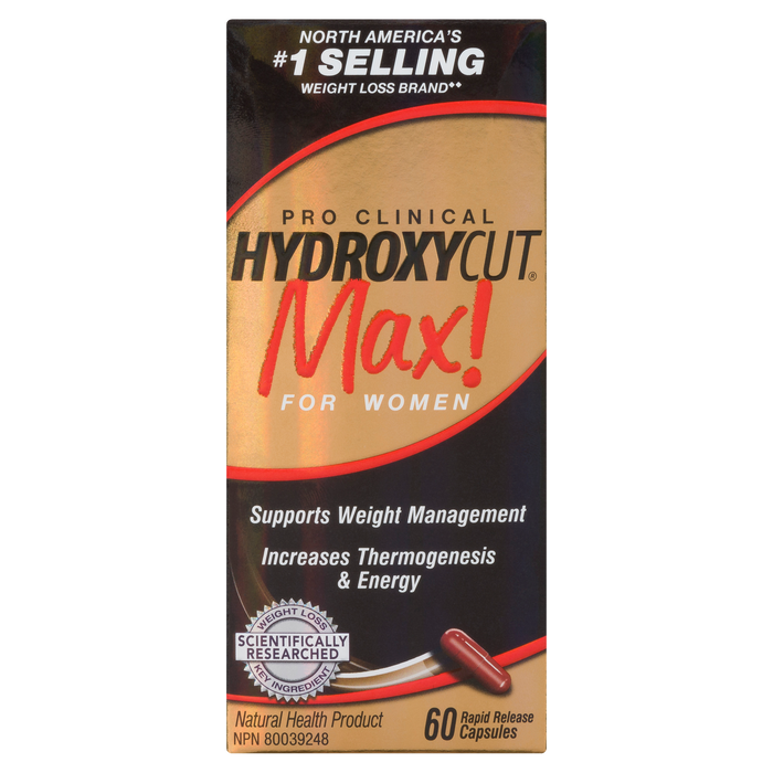 Hydroxycut Pro Clinical Max! 60 comprimés à libération rapide pour femmes