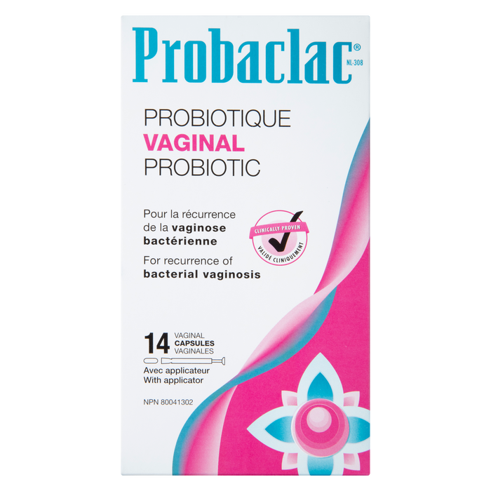 Probaclac Vaginal Probiotique NL-308 14 Gélules Vaginales