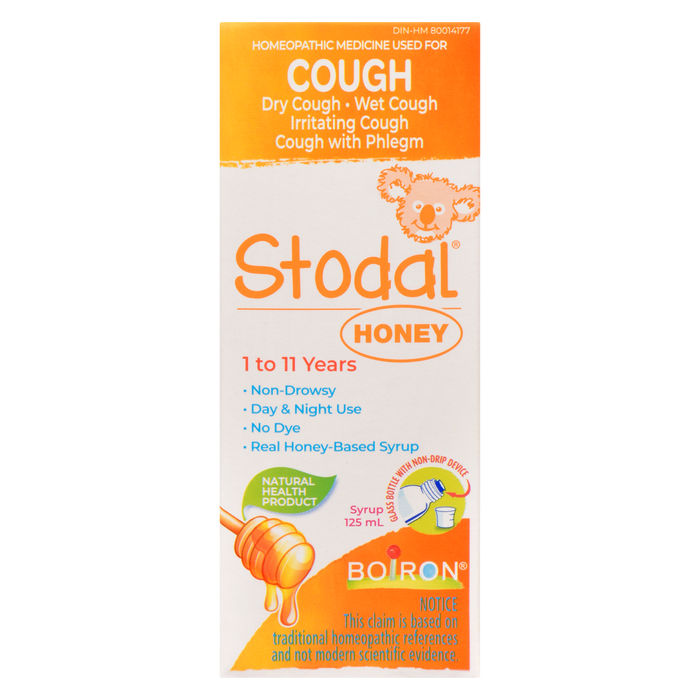 Boiron Stodal Syrup Honey 1 to 11 Years 125 ml