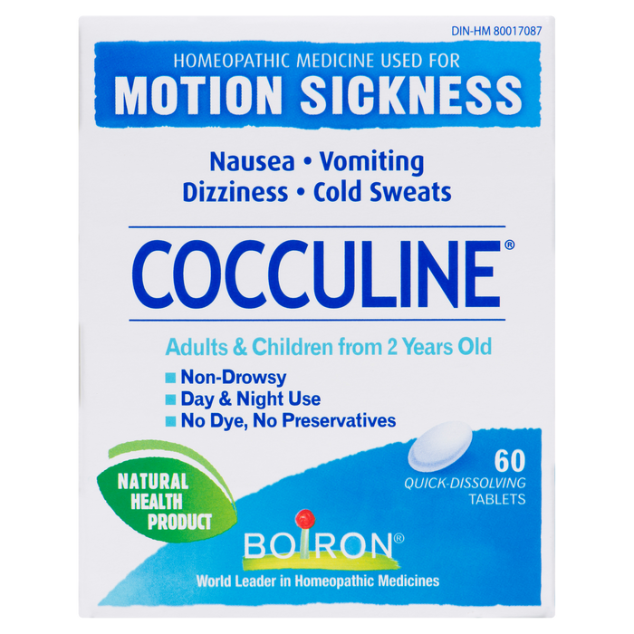 Boiron Cocculine 60 Quick-Dissolving Tablets