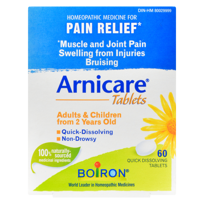 Boiron Arnicare Tablets Adults & Children from 2 Years Old 60 Quick Dissolving Tablets